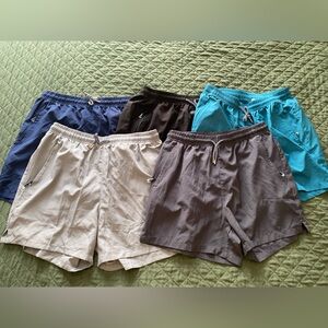 5 Pairs of lightweight womens running shorts - L.           L68